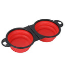 2 in 1 Foldable Double Pet Bowl