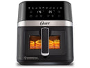 Fritadeira Elétrica Sem Óleo/Air Fryer Oster DiamondTech Preto e Prata com Timer 6L - 220V