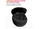 Fone de Ouvido Bluetooth Aiwa Eardbud AWS-EB-04-B com Microfone com Cancelamento de Ruído Intra-auricular True Wireless Preto