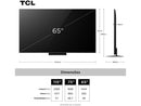 Smart TV 65" TCL 4K UHD MiniLED 65C7K 144Hz Google TV MiniLED AiPQ Pro Google Assistente 4 HDMI