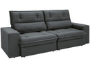 Sofá 4 Lugares Retrátil Reclinável Suede Palatino Linoforte
