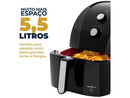 Fritadeira Elétrica sem Óleo/Air Fryer Britânia Redestone Preta com Timer 5,2L - 220V