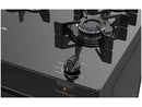 Fogão 5 Bocas Atlas Preto Mesa de Vidro Mônaco Top Glass - Bivolt