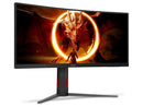 Monitor Gamer Curvo AOC Gaming U34G4C 34" WQHD 180Hz 0,5ms HDMI DisplayPort FreeSync U34G4C/57 - Bivolt