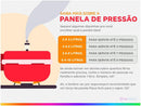 Panela de Pressão Panelux 4,5L Prata Classic 5000002