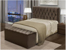 Cabeceira Queen Size Acolchoado Suede Dobuê Movelaria Istambul Chocolate