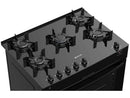 Fogão 5 Bocas Atlas Preto Mesa de Vidro Mônaco Top Glass - Bivolt