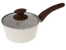 Jogo de Panelas Brinox Cerâmico de Alumínio Vanilla 5 Peças Optima Essentials Ceramic Life
