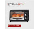 Forno Elétrico de Bancada Mondial com Timer 6L Preto Pratic Cook FR-09 - 220V