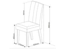 Mesa de Jantar 6 Cadeiras 6 Lugares Retangular Mel Bronze e Off White Viero Móveis Vigo