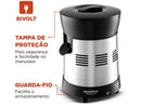Espremedor de Frutas Mondial Turbo Premium E-10 Elétrico Inox 250W Capacidade 1L - Bivolt