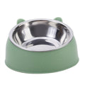 Comedouro Inclinado para Cães e Gatos — Tigela de Aço Inox Antiderrapante