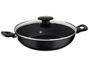 Panela Wok Tramontina Com Tampa Alumínio Antiaderente Starflon Max Loreto Grafite 28cm