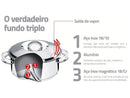 Jogo de Panelas Tramontina Inox 6 Peças Solar