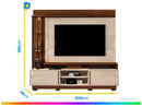 Painel para TV até 70” DJ Móveis Martino 4 Prateleiras