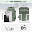 Mochila de Viagem 40x30x20 — Bagagem de Cabine Impermeável com Compartimento para Notebook