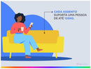 Sofá de Canto 6 Lugares com Puff Veluplus Vegas