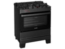 Fogão 5 Bocas Esmaltec Preto Mesa de Vidro Esmaltec Ideal Top Glass - Bivolt