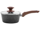 Jogo de Panelas Brinox de Alumínio Marble Cinza 5 Peças Optima