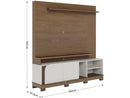 Estante para TV até 75" 2 Portas Colibri Jurerê