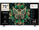 Smart TV 75" TCL 4K UHD MiniLED 75C6K 120Hz Google TV AiPQ Google Assistente 4 HDMI 2 USB
