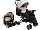 Carrinho de Bebê com Bebê Conforto Cosco