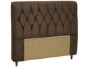 Cabeceira Queen Size Acolchoado Suede Dobuê Movelaria Istambul Chocolate