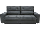 Sofá 4 Lugares Retrátil Reclinável Suede Palatino Linoforte