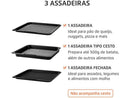 Fritadeira Elétrica sem Óleo/Air Fryer Mondial Forno Oven AFON-12L-FB Preta 12L - 220V