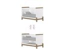 Quarto de Bebê Completo com Berço Cômoda e Guarda-roupa Henn Ternura Branco e Jequitibá