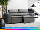 Sofá Retrátil Reclinável 3 Lugares Suede