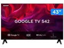 Smart TV 43" Full HD LED Semp S42 Google TV 2 HDMI