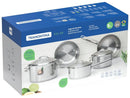Jogo de Panelas Tramontina Inox Fundo Triplo 5 Peças Solar