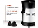 Espremedor de Frutas Mondial Turbo Premium E-10 Elétrico Inox 250W Capacidade 1L - Bivolt
