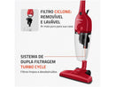 Aspirador de Pó 2 em 1 Mondial 1500W Turbo Cycle AP-40-R Vermelho e Preto - 220V