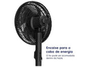 Ventilador de Coluna Electrolux Efficient EFS40 40cm 6 Pás 3 Velocidades Grafite 3511ADBR405 - 220V