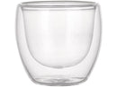 Jogo de Copos de Vidro de Café Parede Dupla 80ml 4 Peças Haus Concept Inspire