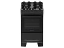 Fogão 4 Bocas Atlas Preto Mônaco Top Glass - Bivolt
