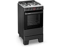 Fogão 4 Bocas Esmaltec Preto Acendimento - Bivolt