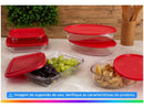 Conjunto de Assadeiras de Vidro Marinex 6 Peças