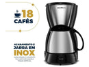 Cafeteira Elétrica Britânia BCF19B Inox 18 Xícaras Preto - 110V