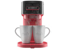 Cafeteira Cadence Single Up 2 Cafés Preta e Vermelha CAF230 - 220V