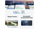 Smartphone Samsung Galaxy S25 FE 128GB 5G 8GB RAM JetBlack 6,7" Câm. Tripla + Selfie 12MP