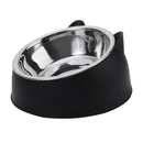 Comedouro Inclinado para Cães e Gatos — Tigela de Aço Inox Antiderrapante
