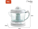 Espremedor de Frutas Mondial Turbo Citrus E-01 Elétrico 25W Branco - 110V