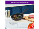 Frigideira Antiaderente Rochedo de Alumínio Stone Pro Preto e Cinza 20cm
