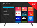 Smart TV 50" AOC 4K DLED 50U7045/78G Roku TV Quad Core 3 HDMI