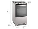 Fogão 4 Bocas Electrolux Cinza Efficient FE4IG - Bivolt