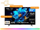 Smart TV 65" TCL 4K UHD QLED 65P7K Google TV AiPQ Google Assistente 3 HDMI 1 USB