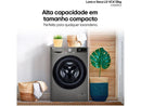 Lava e Seca LG 12kg Smart VC4 CV5012PC4 com Inteligência Artificial Água Quente e Fria Prata - 110V